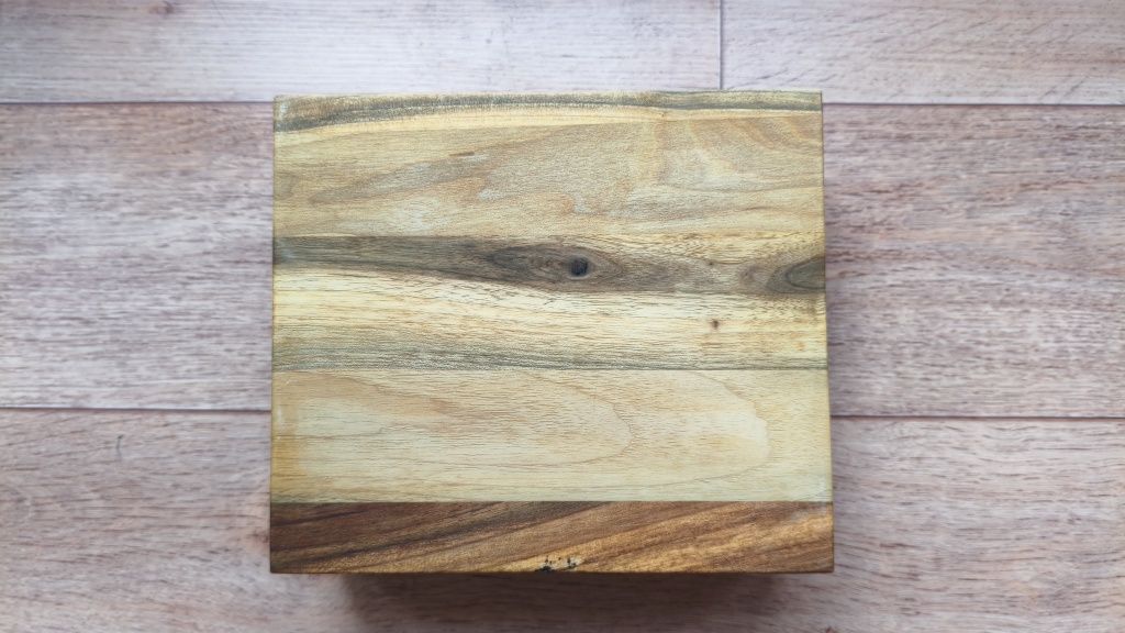 Ecowalnut / Органайзер-коробка для часов / Стеклянная крышка / 6 ячеек