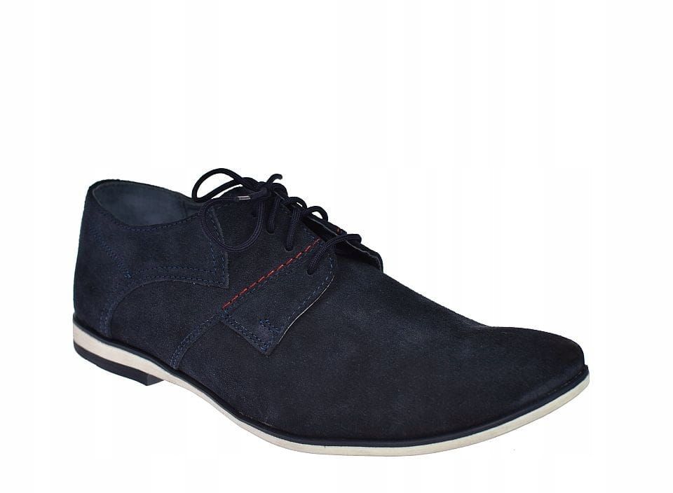 Półbuty męskie casual skórzane eleganckie Polskie M96 rozm. 41