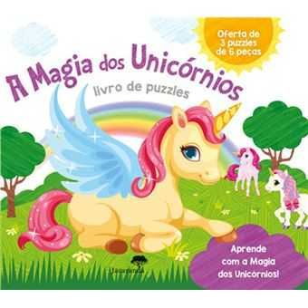 Livro de Puzzles: Magia dos Unicórnios / Animais Bebés