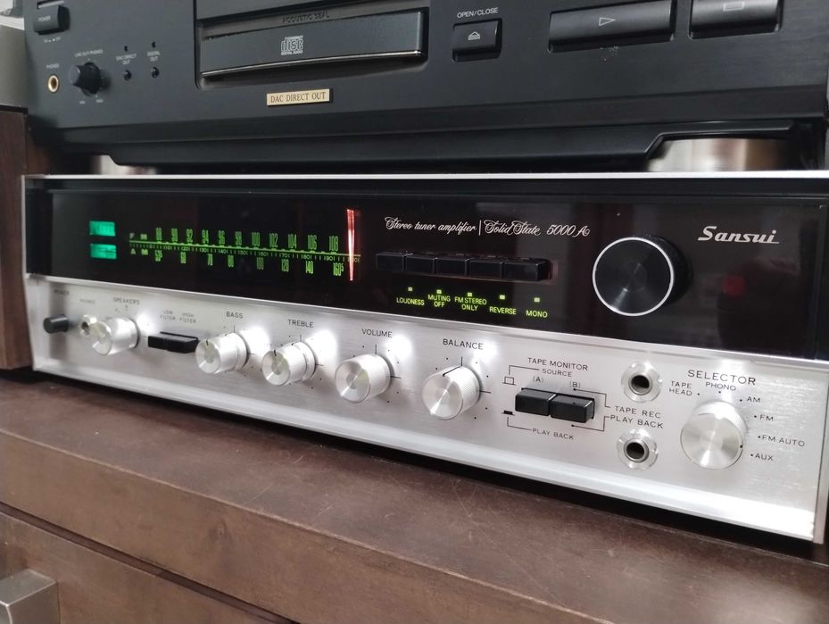 Sansui 5000A. Amplituner stereo. Vintage.