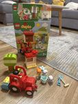 Klocki duplo traktor i zwierzęta gospodarskie