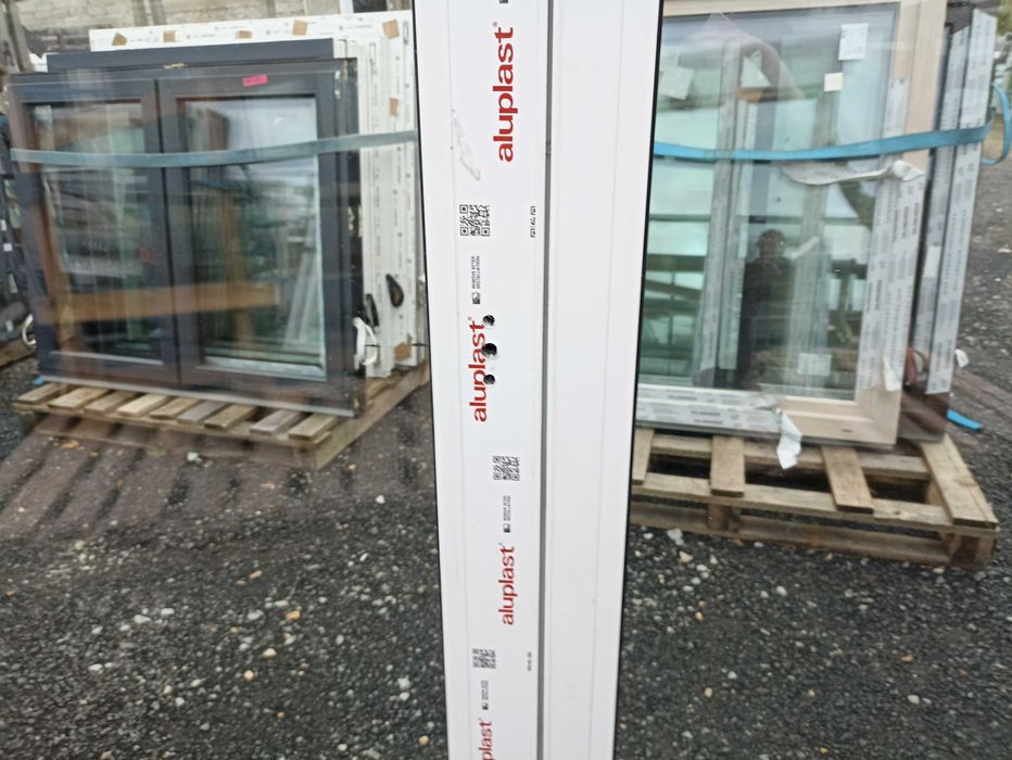 Okno pcv tarasowe 164/227 trzy szybowe białe