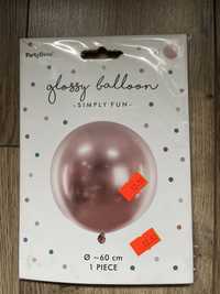 Balon lateksowy - Glossy - Okrągły - Różowe złoto - 60cm