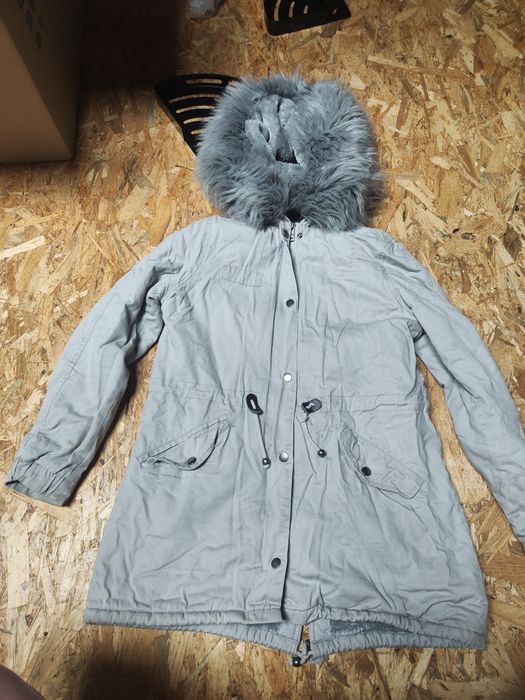 Kurtka damska zimowa szara rozmiar M