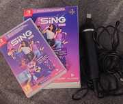 Jogo Let's Sing 2024 c/ 1 microfone Nintendo Switch