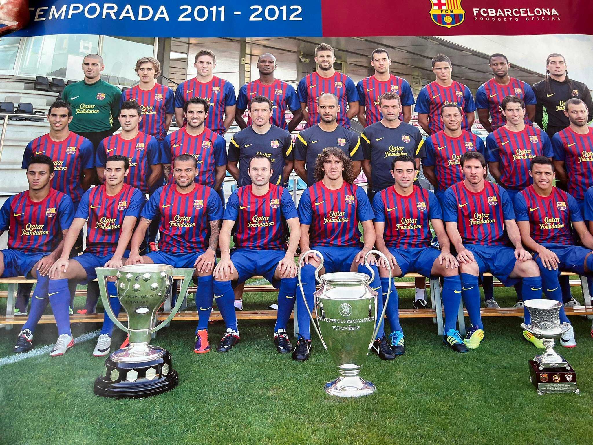 Plakat na ściane FC Barcelona 2011/2012  90x60cm