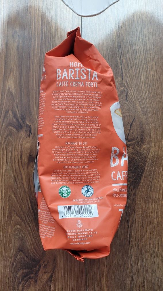 [Nowa] Kawa ziarnista Dallmayr Home Barista Cafe Crema Forte 1kg