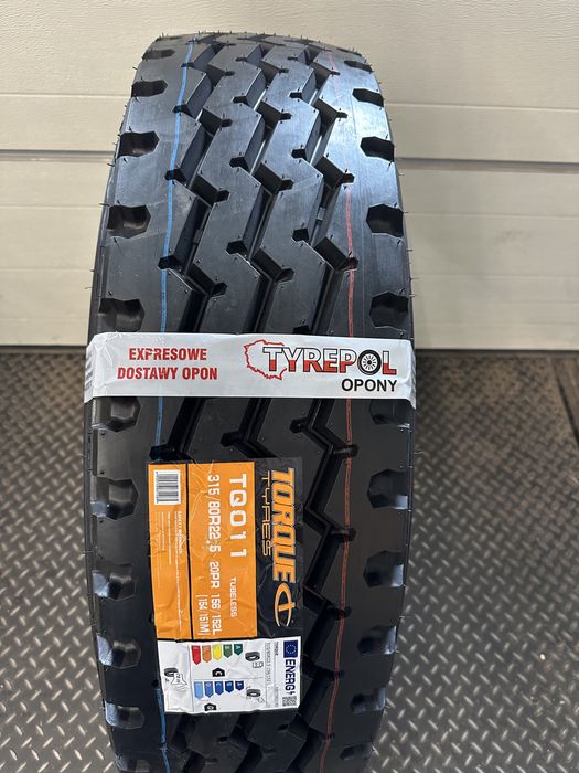 950netto Opona TORQUE 315/80 R22.5 PRZÓD Budowlanka 315 80 r22 Onyx