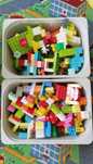 Zestaw klocków Duplo i Play mobile