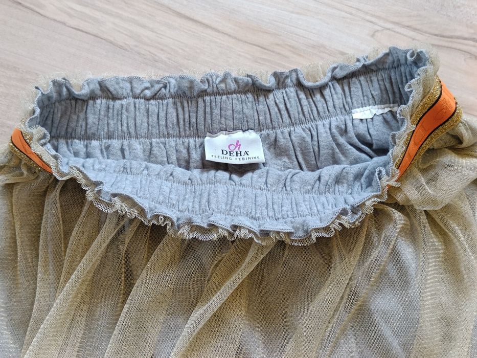 Spódnica złota tiulowa