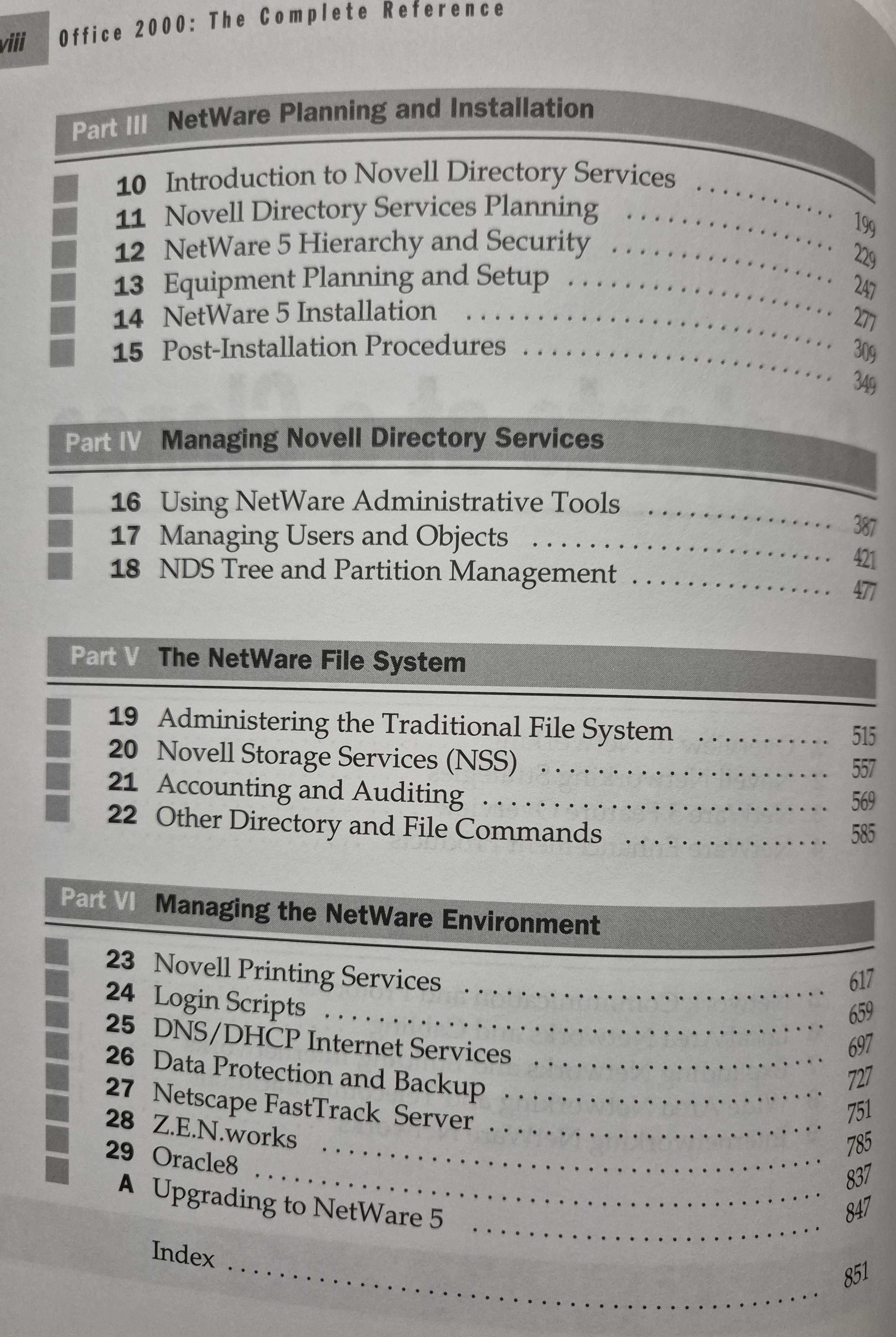 Livro «Netware 5 -The Complete Reference» de Bill Payne e Tom Sheldon