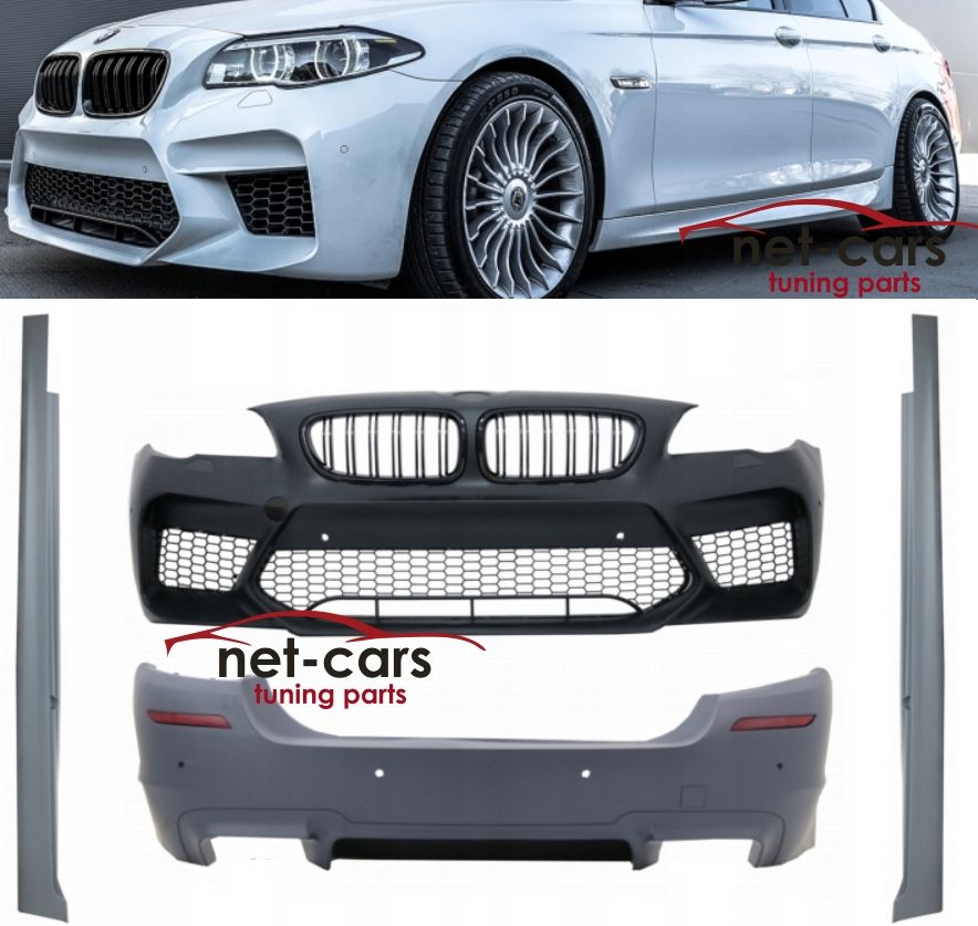 Zderzak przód, tył + progi BMW F10 wzór G30 M Pakiet M5