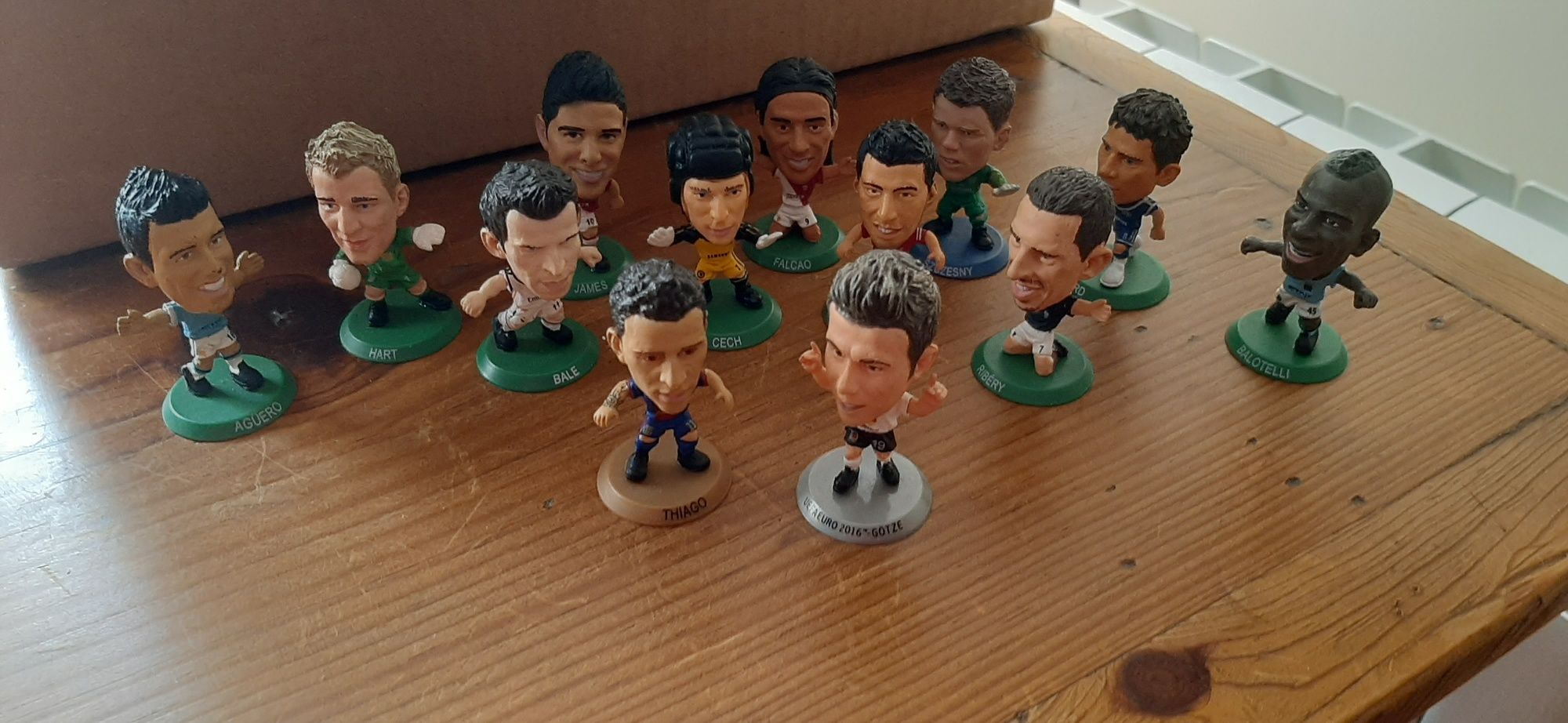 21 Figuras soccerstarz Messi/Ronaldo/Mourinho/Luisao/Salvio/Adrien,etc