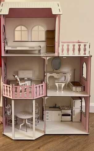 Ляльковий будинок для барбі з меблями дом для кукол большой