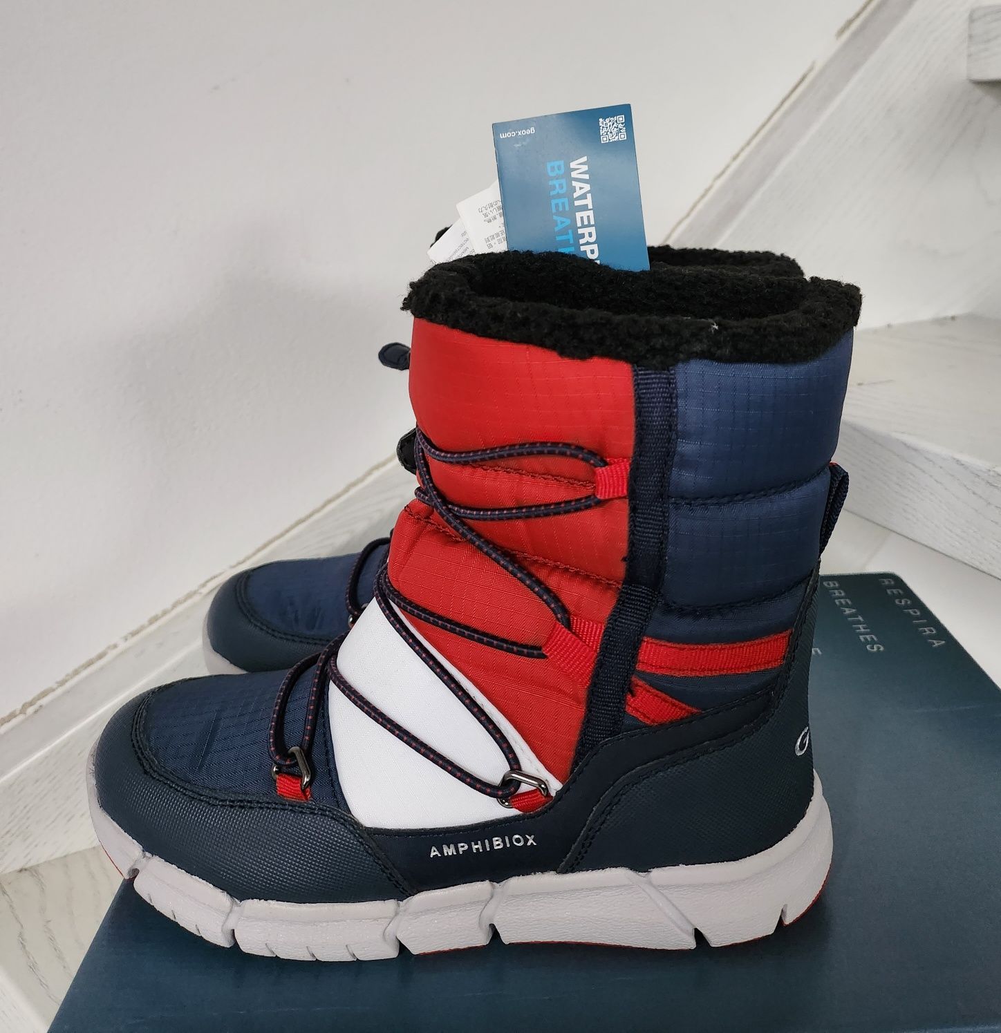 Nowe śniegowce buty zimowe chłopięce kozaki chłopięce geox 33