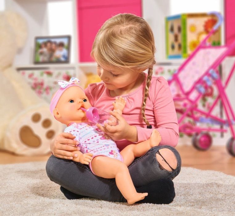 LALKA BABY BORN Pije Sika Interaktywna Dziewczynka z akcesoriami Duża