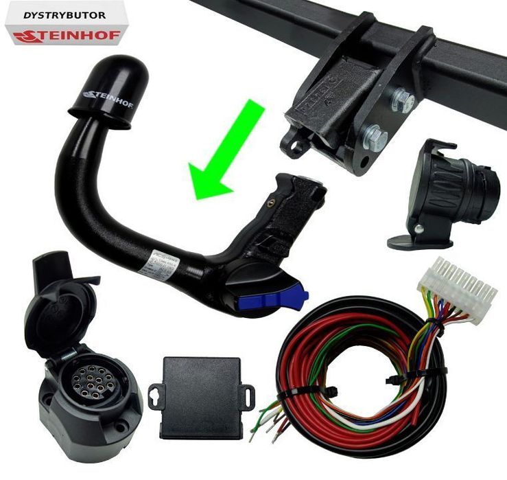 HAK HOLOWNICZY WYPINANY + MODUŁ 13P/7 AUDI A6 C7 KOMBI SEDAN 4DRZWI + QUATTRO A7 I 1 COUPE SPORTBACK
