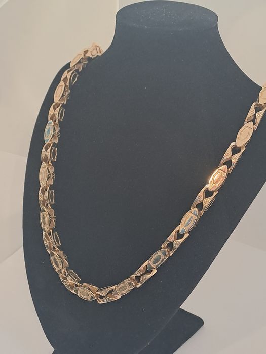 Złoty łańcuszek splot CARTIER 585