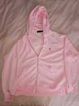Hoodie com fecho e capuz cor-de-rosa da Polo by Ralph Lauren
