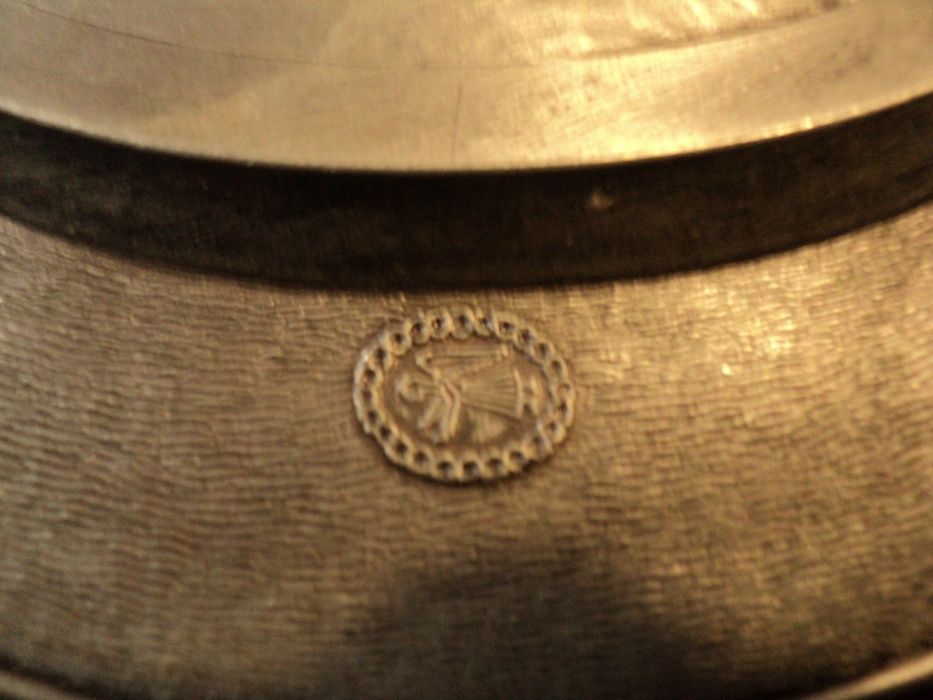 Сувенирная из олова старинная тарелка Германия 1986г. подарок сувенир