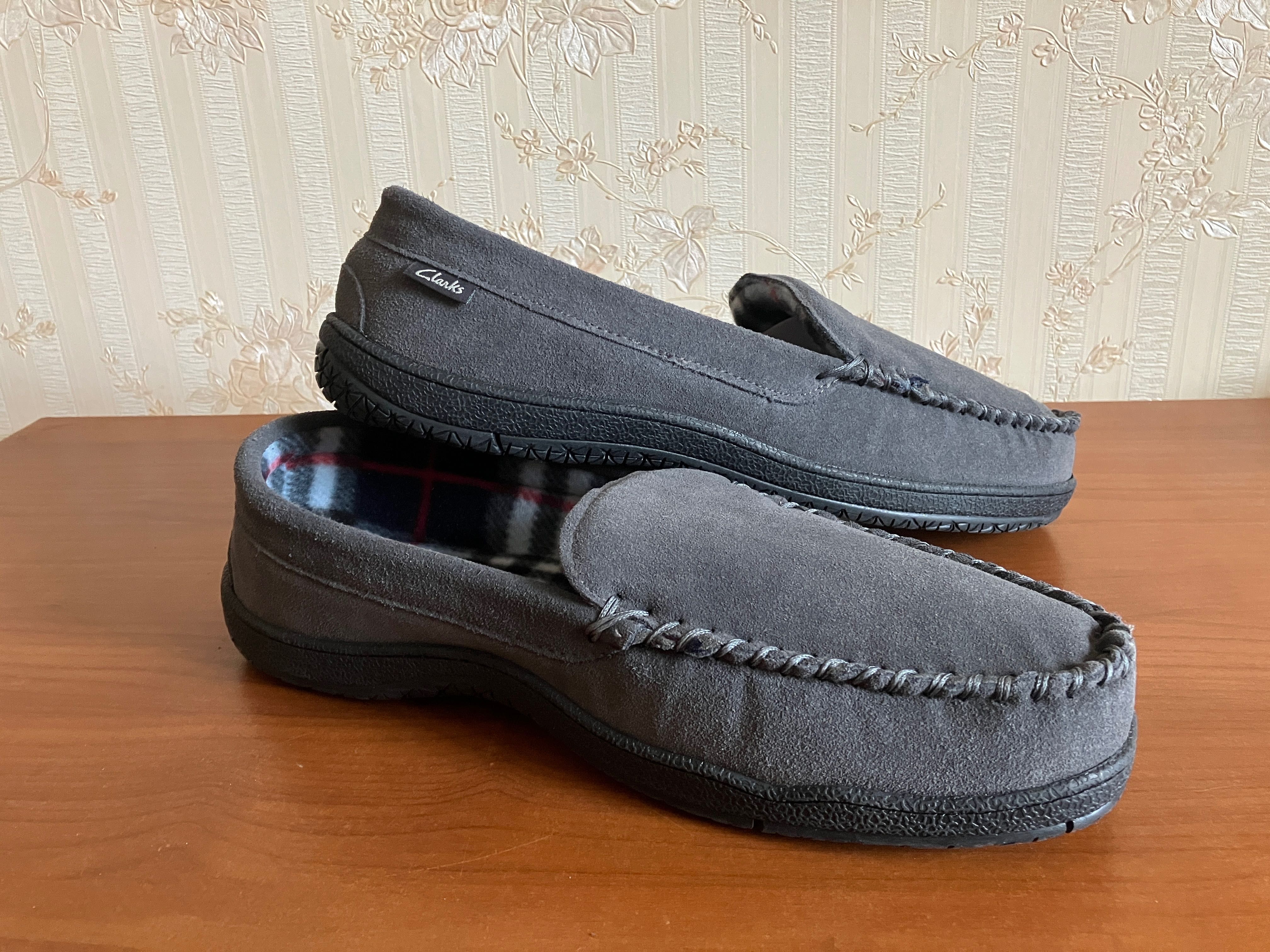 Мокасини чоловічі Clarks. Замша. Розмір 11-11.5US (29.5см). Нові.