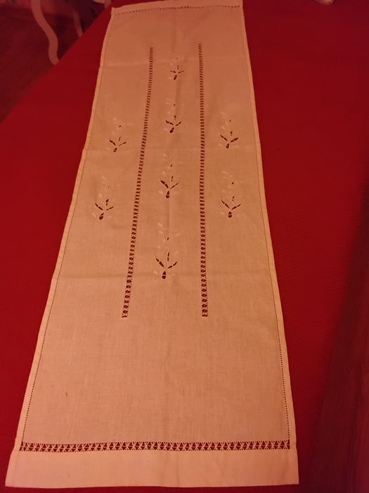 Cortina de linho  43 cm x 1,34 mt