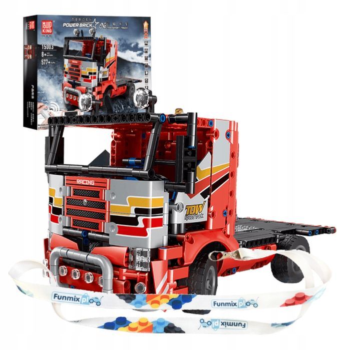 Klocki 577 el. Zdalny tir transportowy z pilotem Mould King 15003