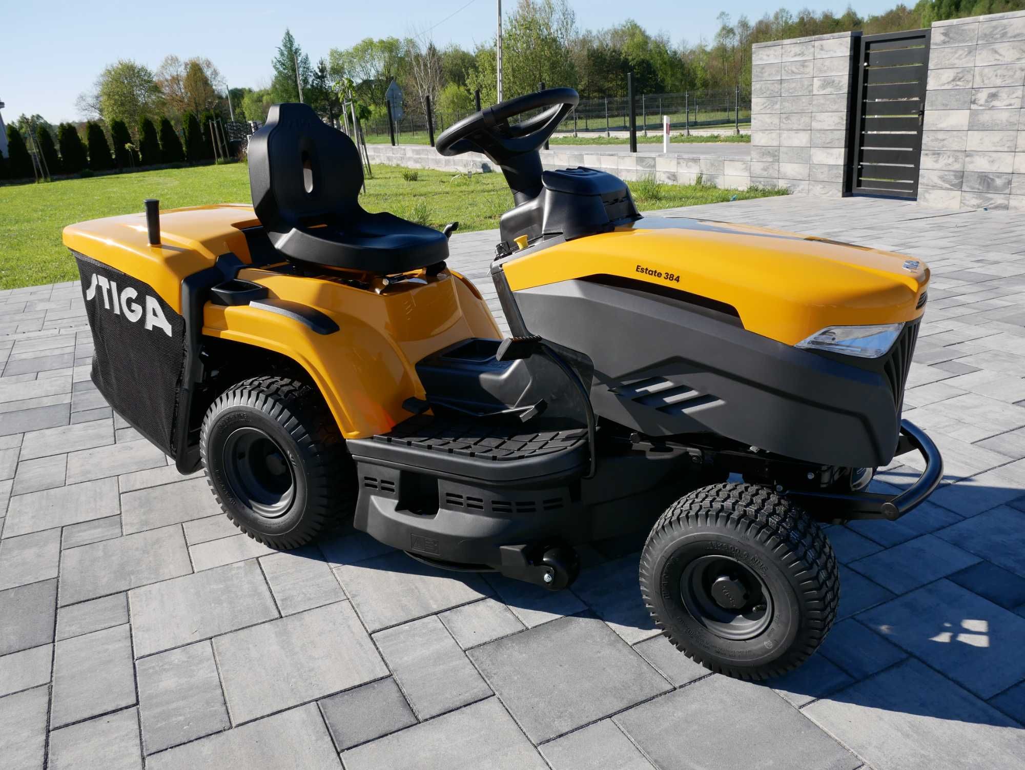 STIGA 384 traktorek kosiarka Ogrodniczy Nowy hydrostat kosz 200l HIT