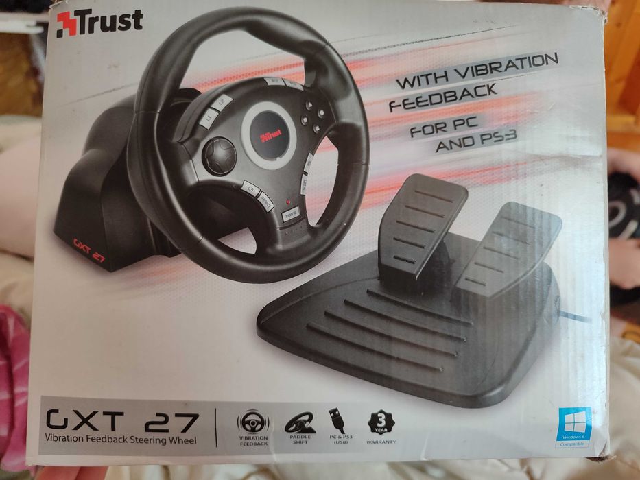 ігрове кермо Trust GXT 27 Vibration Feedback Steering Wheel.