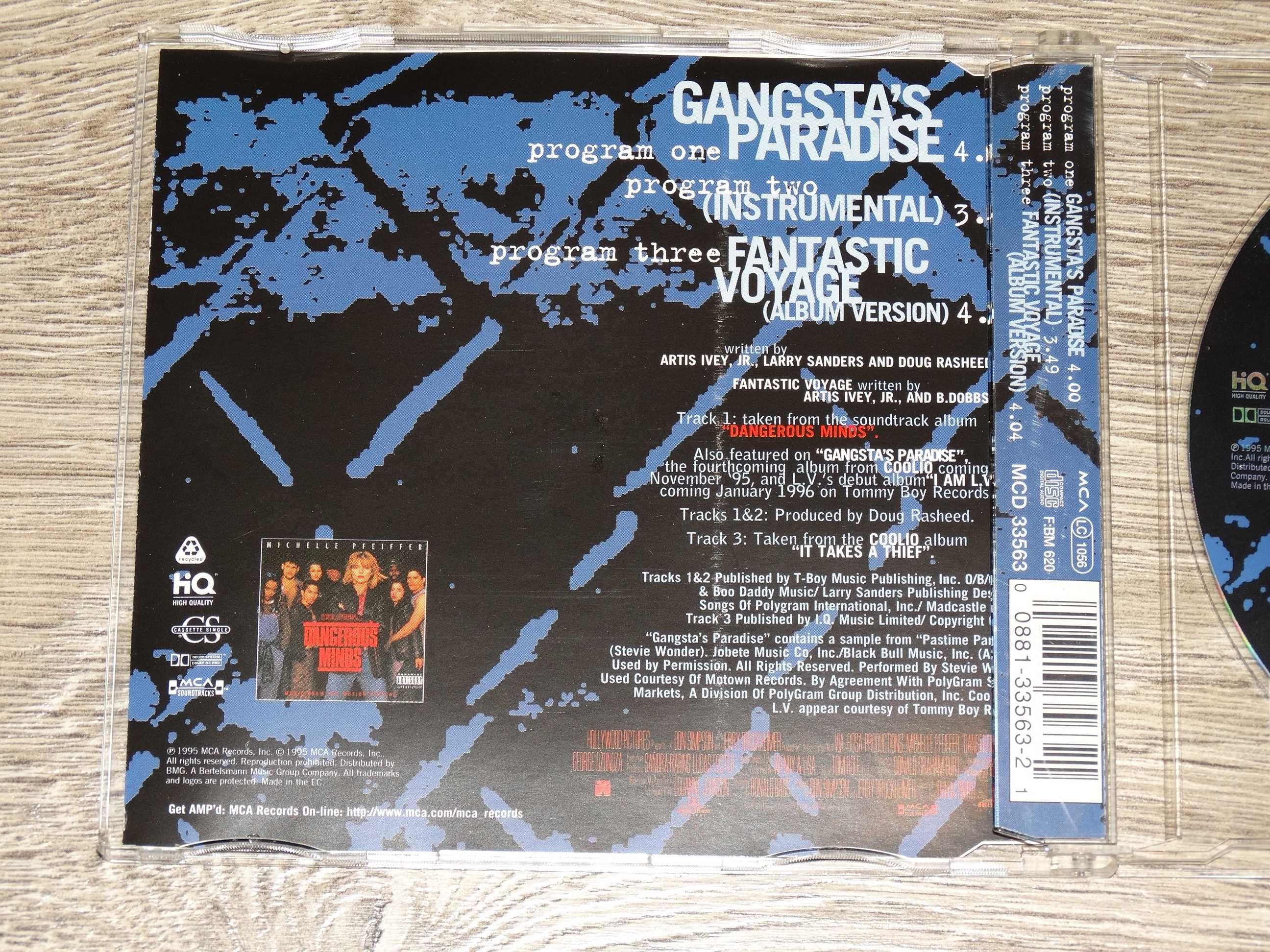 CD Coolio Featuring L.V.  Gangsta's Paradise