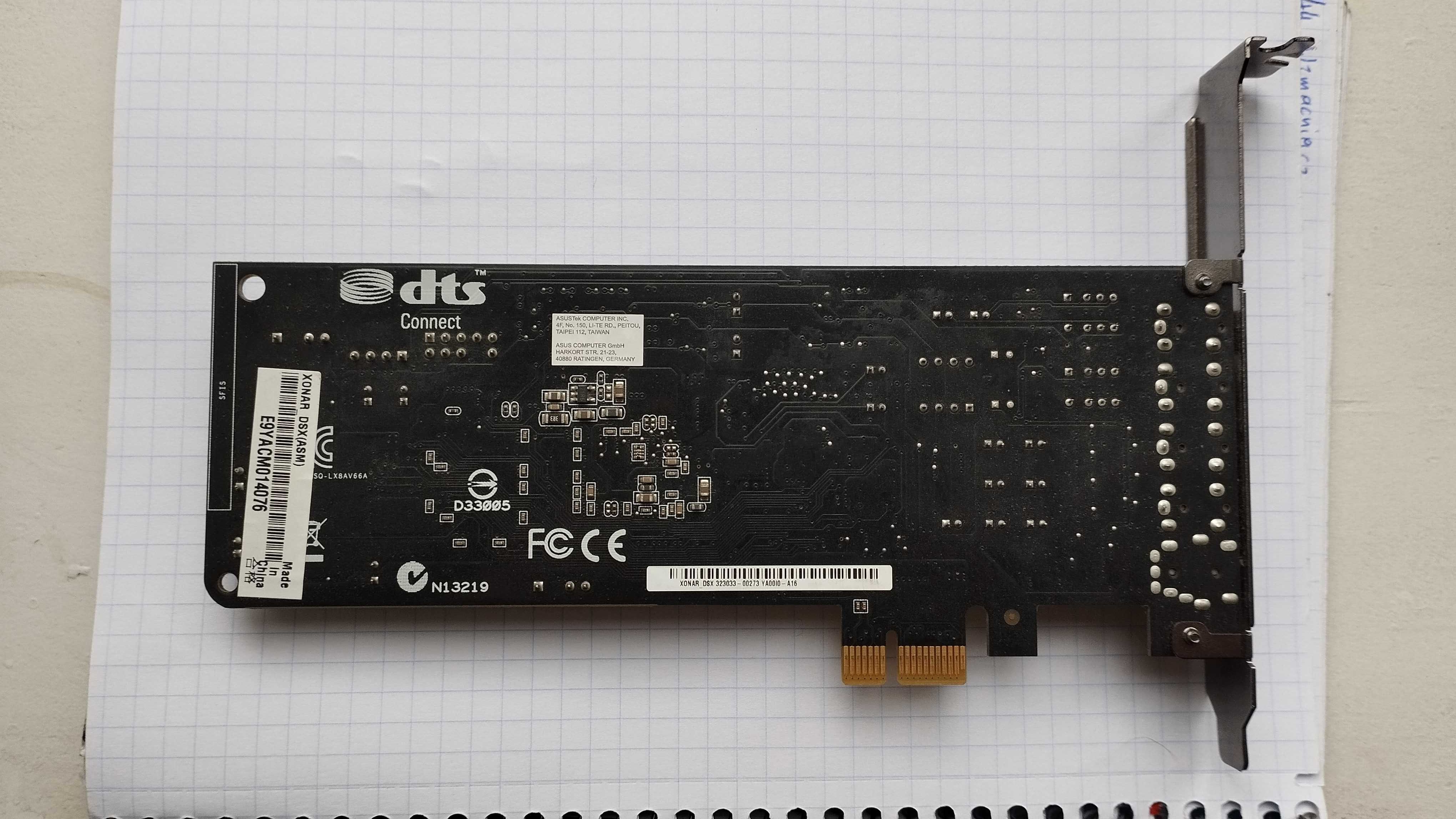 Karta muzyczna Asus Xonar DSX/DTS 7.1 PCIe (Creative, Soundblaster)