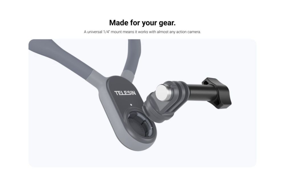 Telesin Neck Mount + Telesin insta360 Go2 Mount
