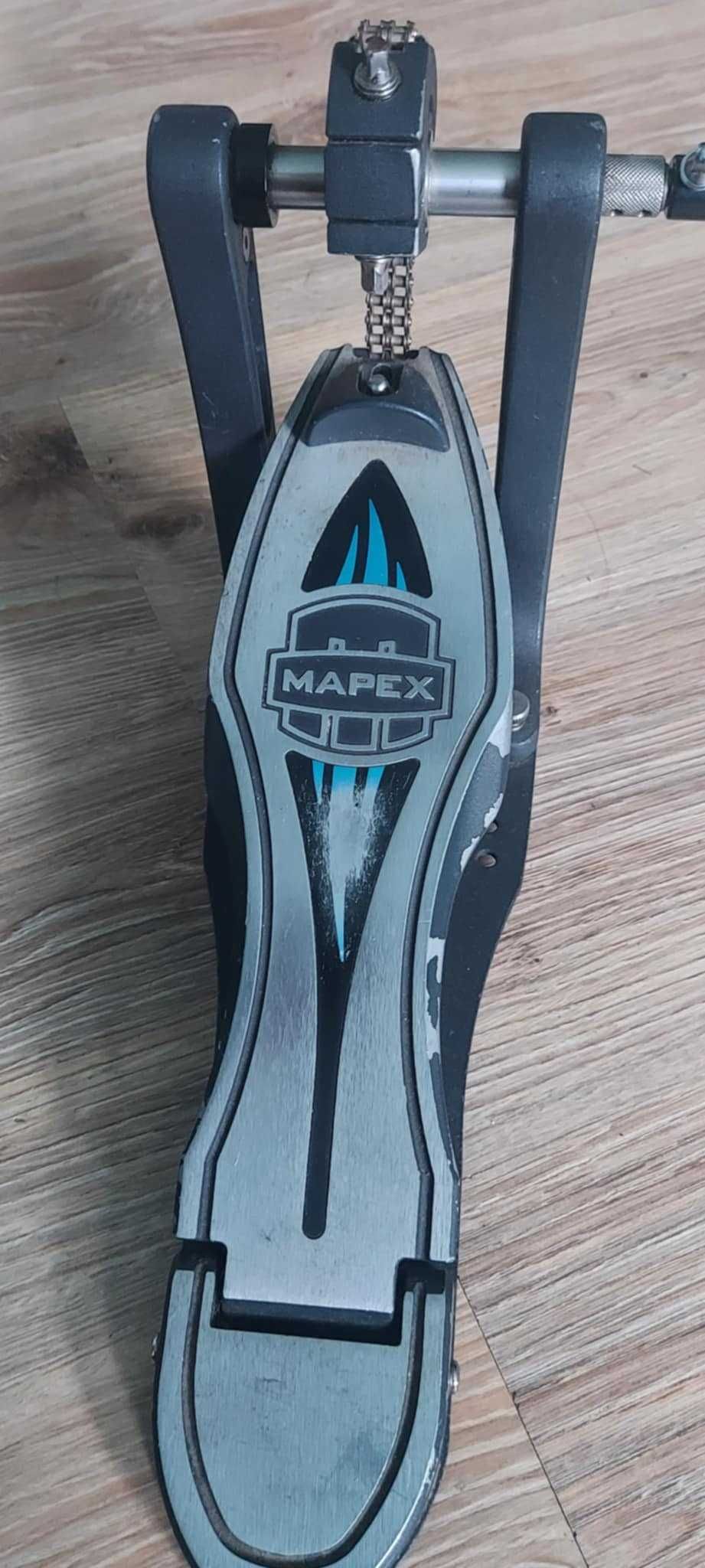 Podwójna stopa Mapex Falcon + nowy łącznik + futerał