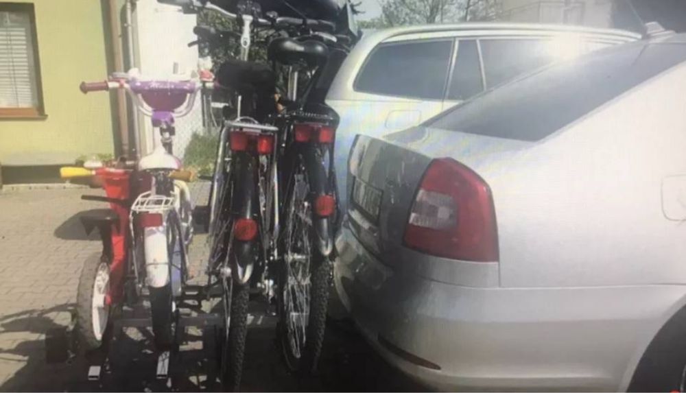 wypożyczę wynajmę bagażnik rowerowy na 4 rowery, na hak holowniczy