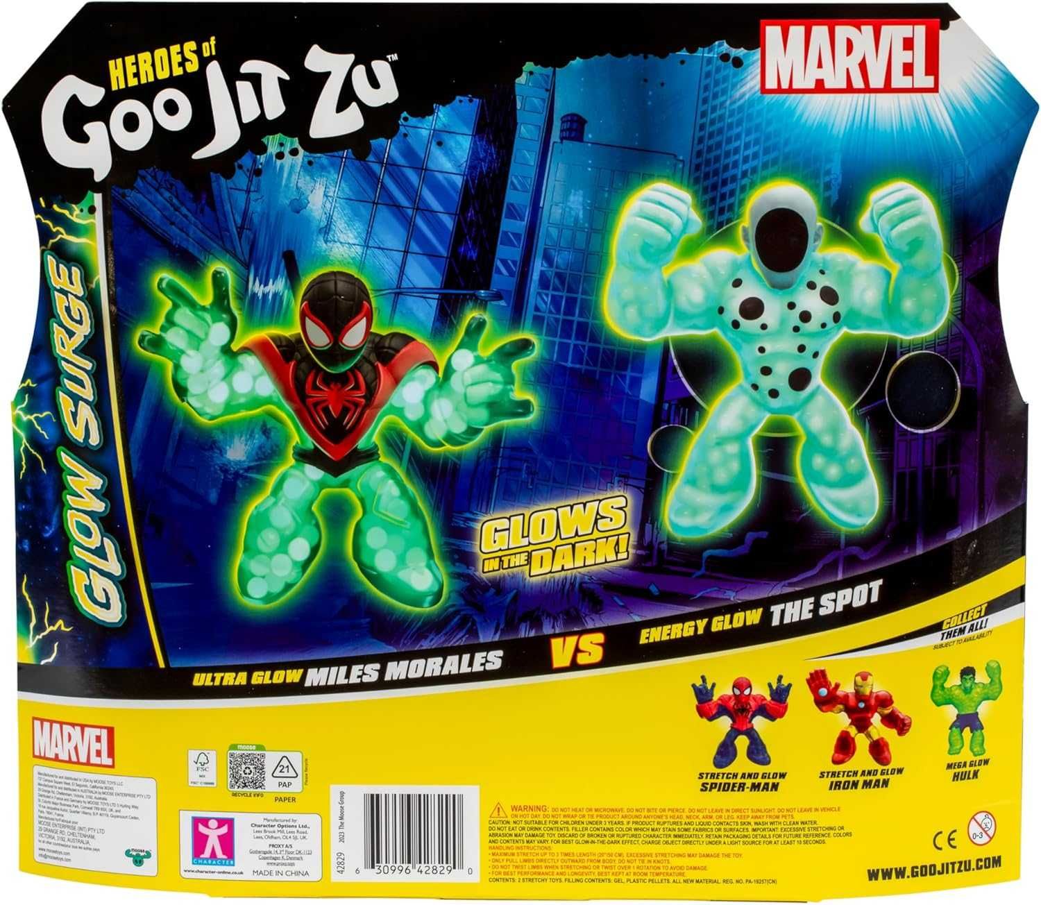 ОРИГИНАЛ! Гуджитсу Майлз Моралез vs Пятно Goo Jit Zu Spider man Marvel