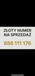 Złoty numer -888 -111 unikalny, łatwy do zapamiętania!