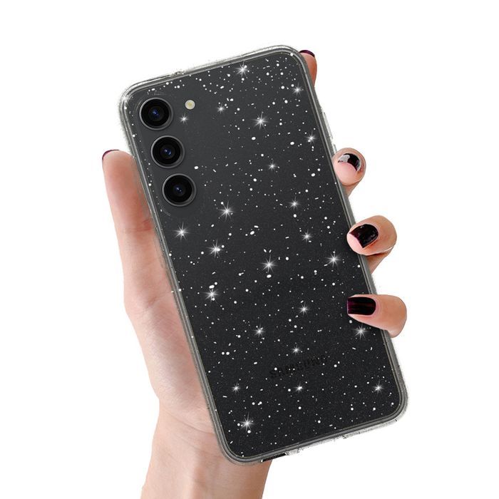 Crystal Glitter Case do Samsung Galaxy S23 Srebrny