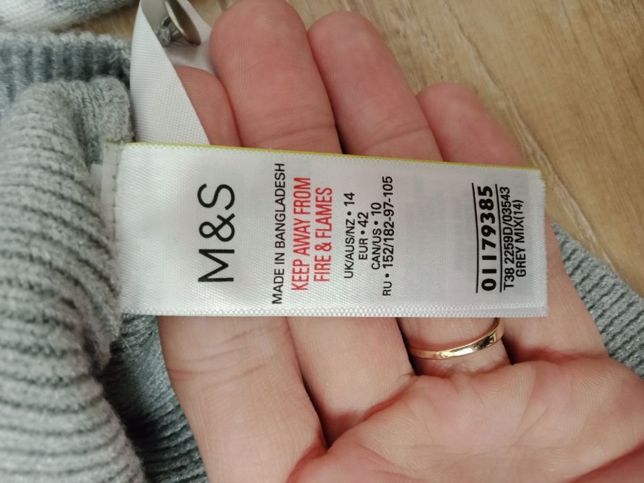 Bluzka damska złota M Marks Spencer L paseczki marynarska