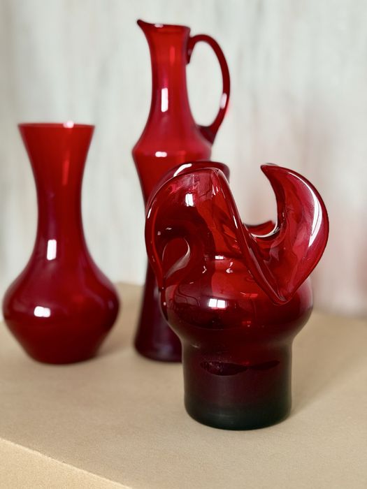 Osiołek zestaw wazonow i dznan Czesław Zuber