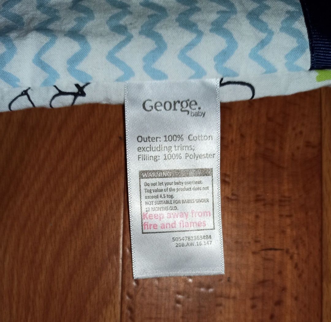 Одеяло детское George 94/113 см хлопок