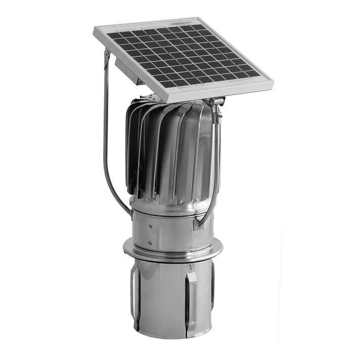 solarny turbowent Darko wentylator dachowy  4 szt. solarny panel fi150