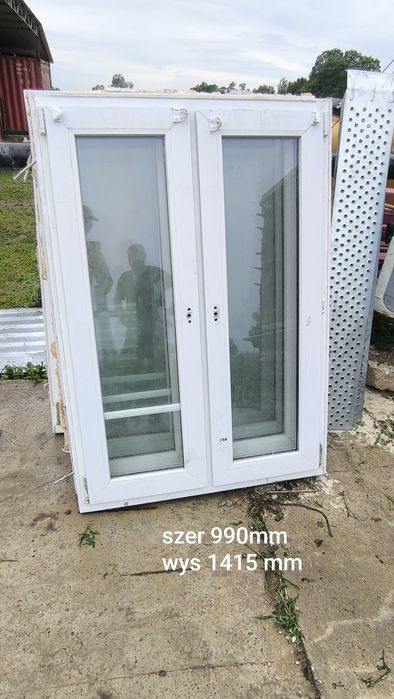Okno PCV 1415mm x 990mm okno z demontażu w dobrym stanie