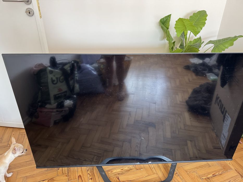 Tv com ecrã partido