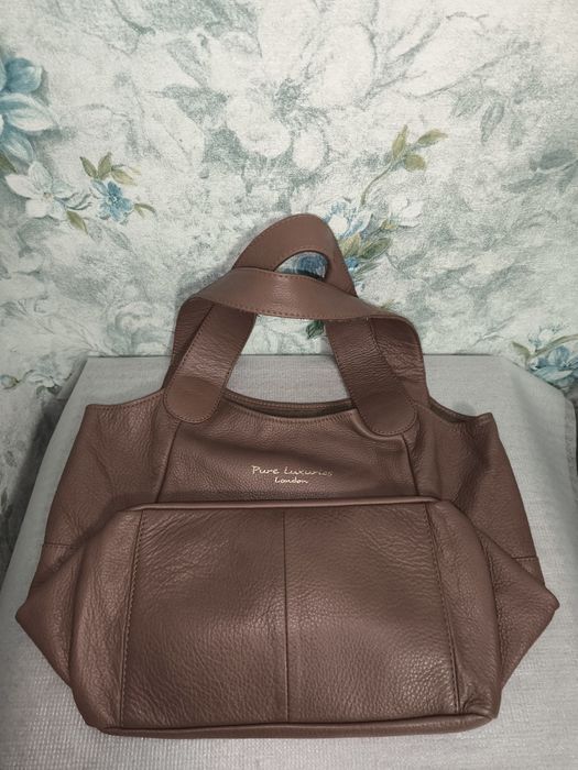 Кожаная сумка -тоут Pure Luxuries London