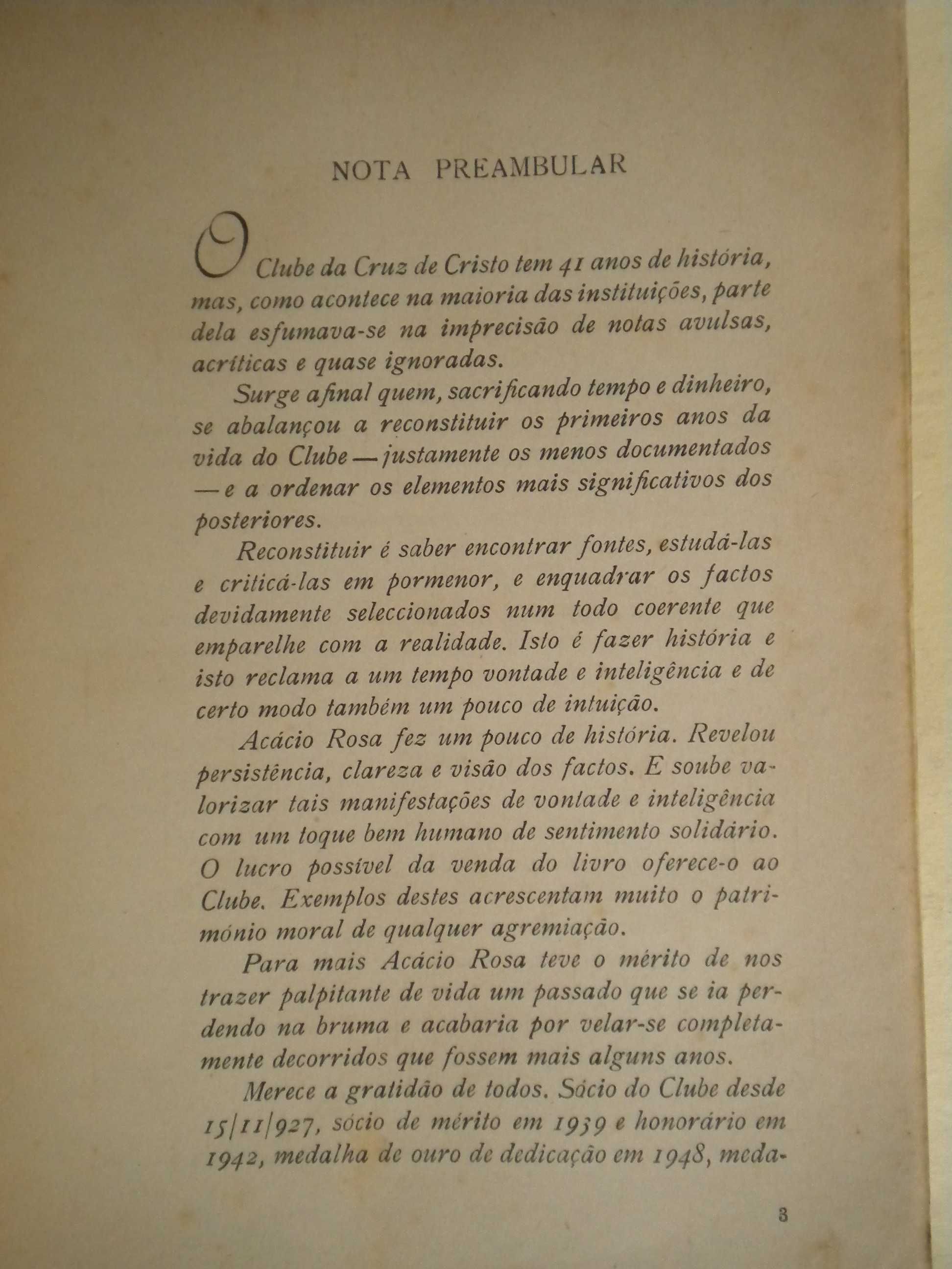 História de " Os Belenenses" de Acácio Rosa