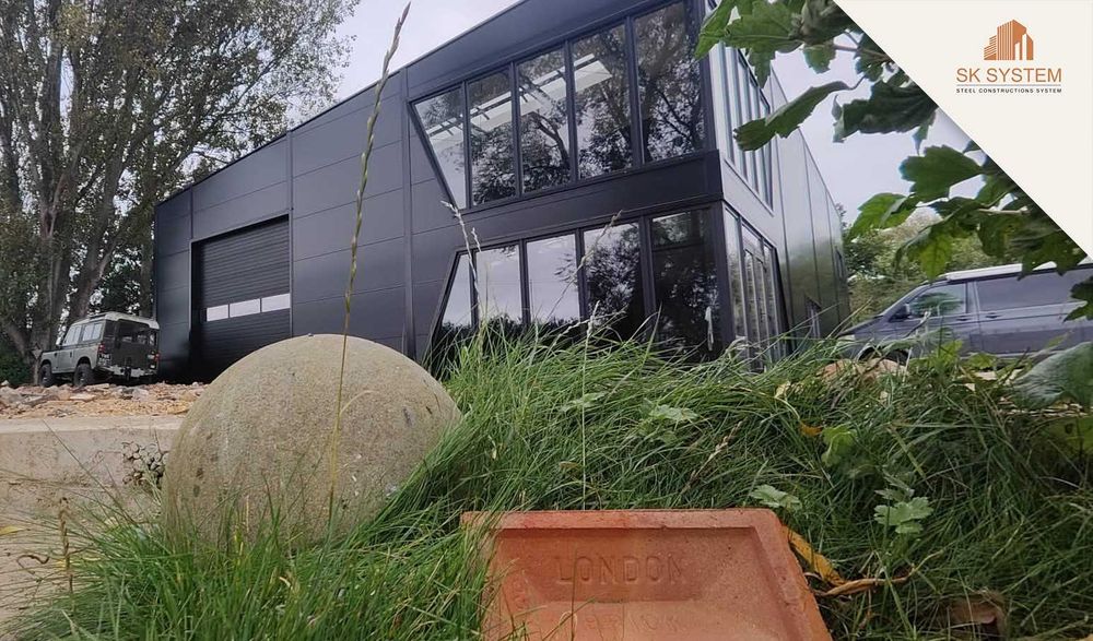 Hala 360 m2 stalowa magazyn warsztat płyta konstrukcja SK SYSTEM