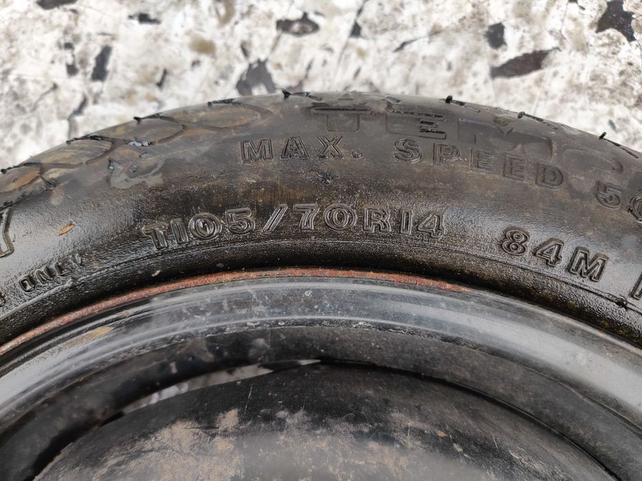 Koło Dojazdowe Zapasowe VW Seat Skoda 14 105/70 4x100