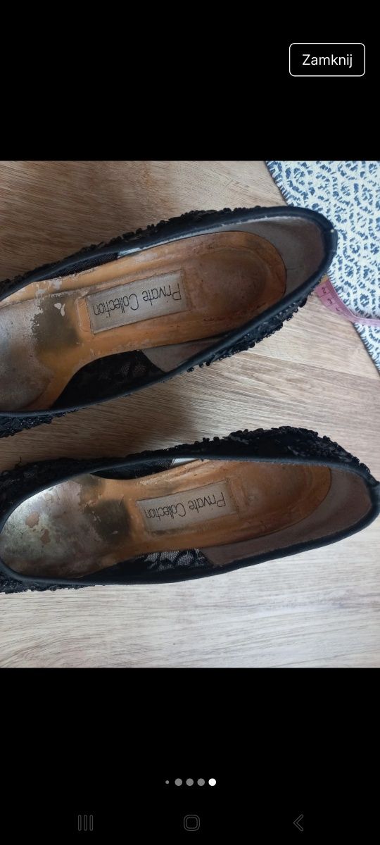 Czółenka buty na obcasie
