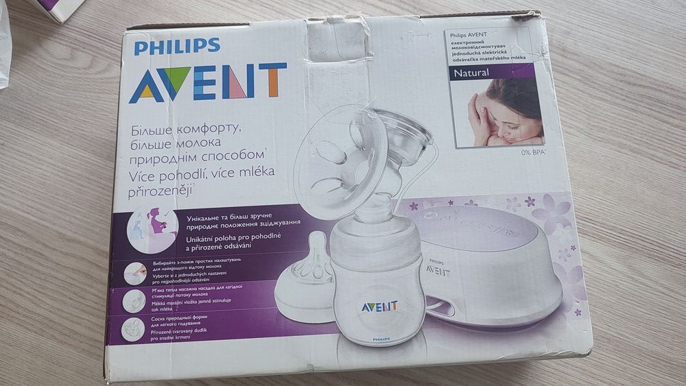 Електричний молокоотсос Philips Avent Natural молоковідсмоктувач авент