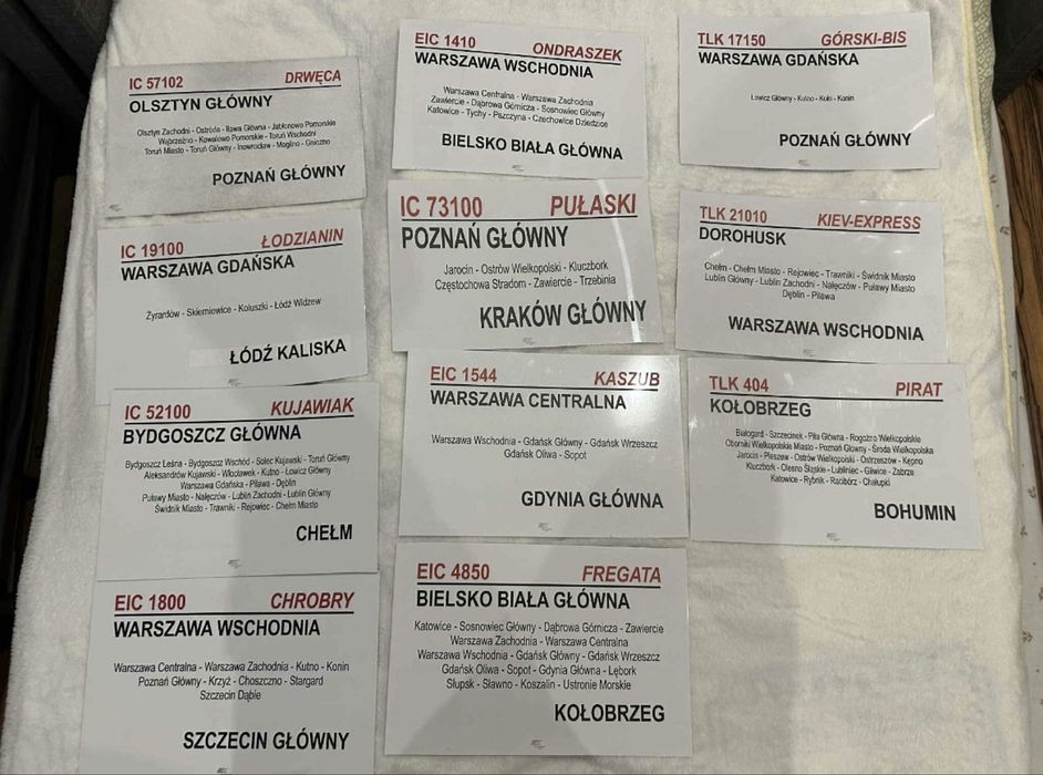 tablice relacyjne pkp intercity eip eic ic tlk